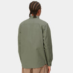 L/S Bolton Shirt smoke green (garment dyed)