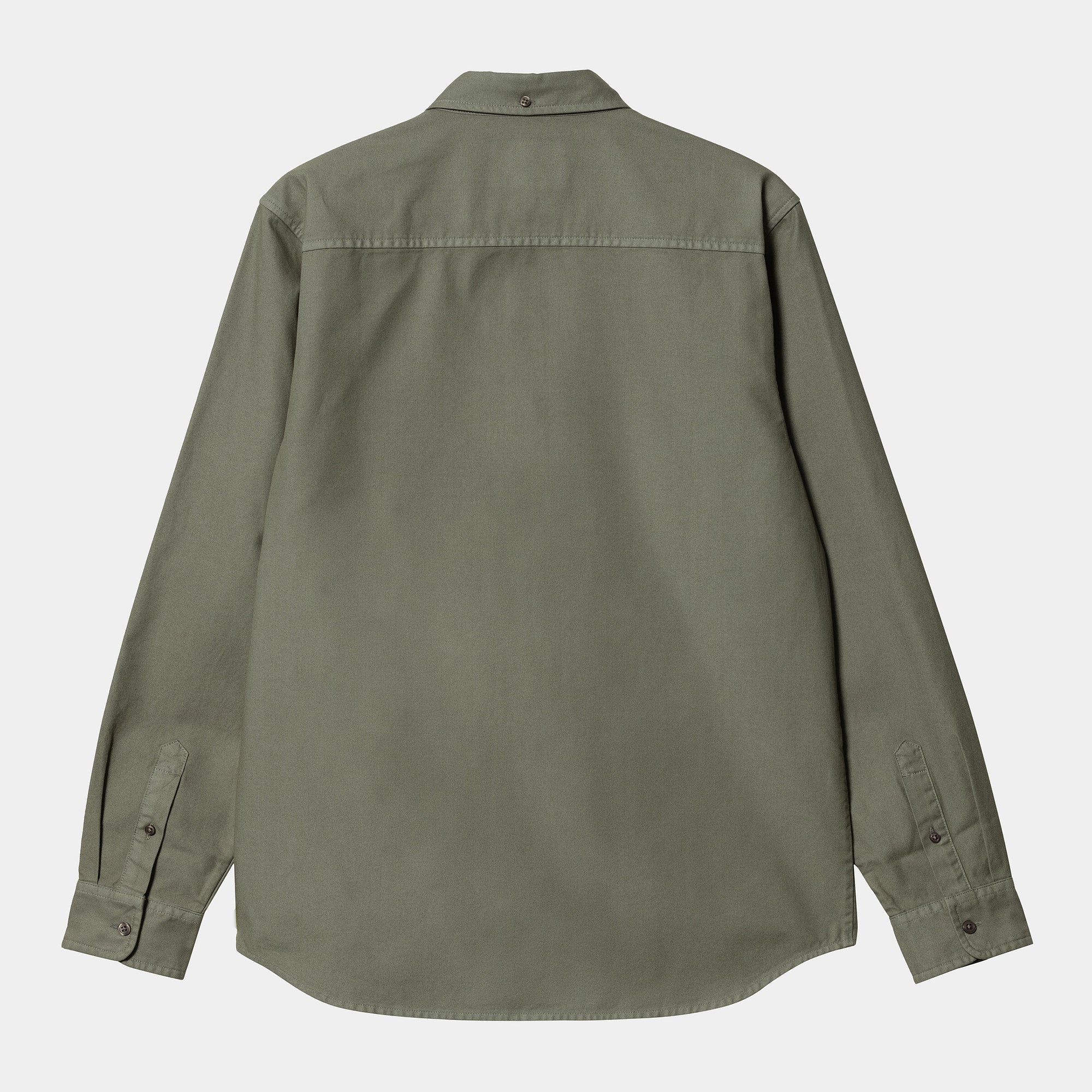 L/S Bolton Shirt smoke green (garment dyed)