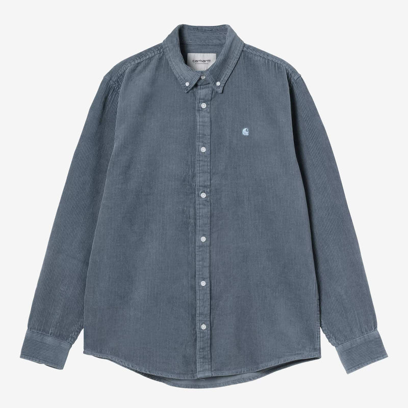 L/S Madison Cord Shirt angelite/angelite Carhartt WIP