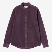 L/S Madison Cord Shirt cozy purple