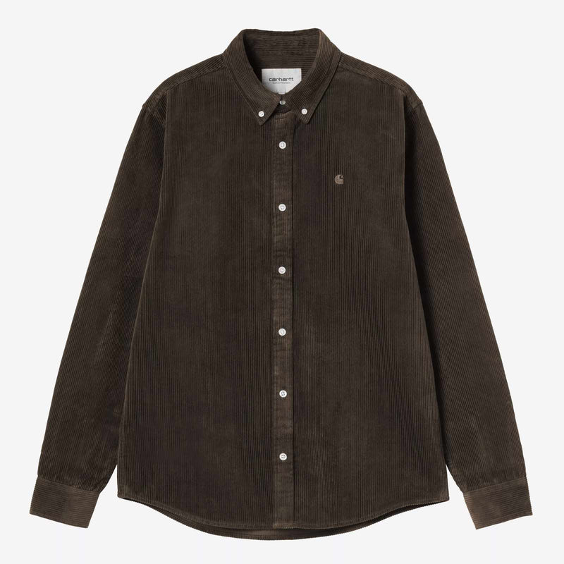 L/S Madison Cord tobacco