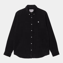 L/S Madison Fine Cord Shirt black/wax