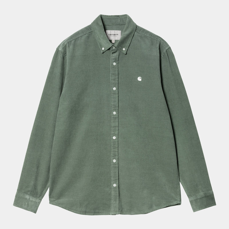 L/S Madison Fine Cord Shirt park/wax