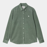 L/S Madison Fine Cord Shirt park/wax