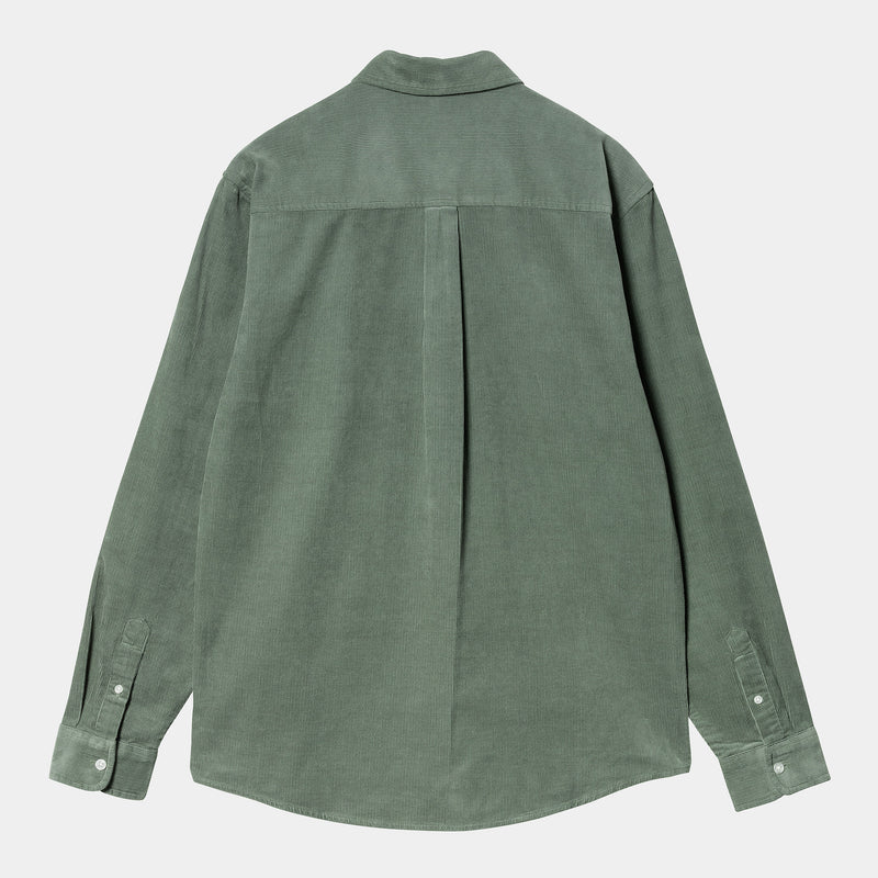 L/S Madison Fine Cord Shirt park/wax