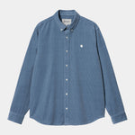 L/S Madison Fine Cord Shirt sorrent/wax