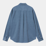 L/S Madison Fine Cord Shirt sorrent/wax