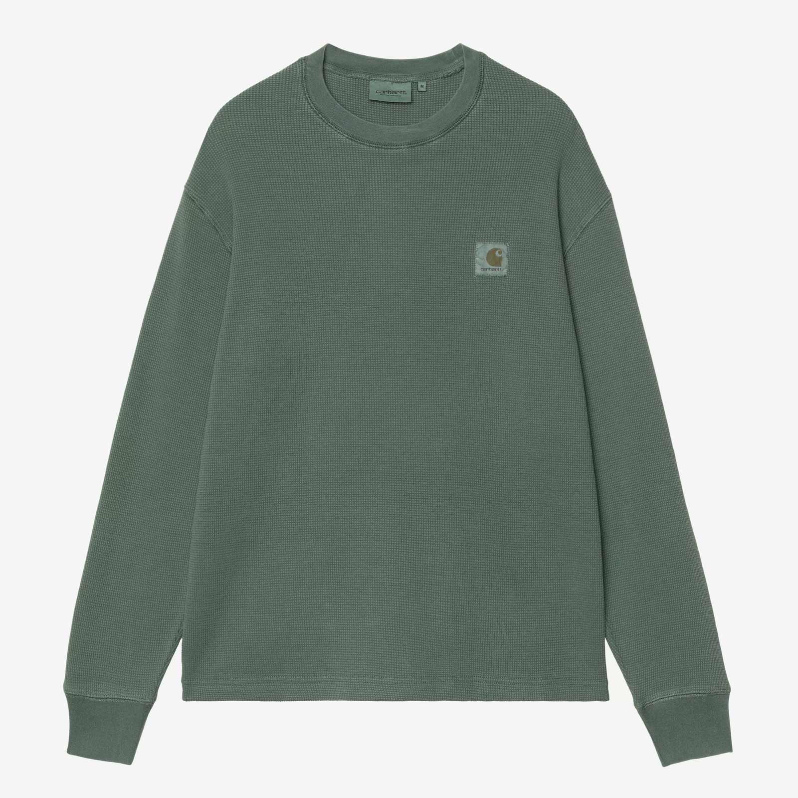 L/S Vista Waffle T-Shirt dark scarab garment dyed