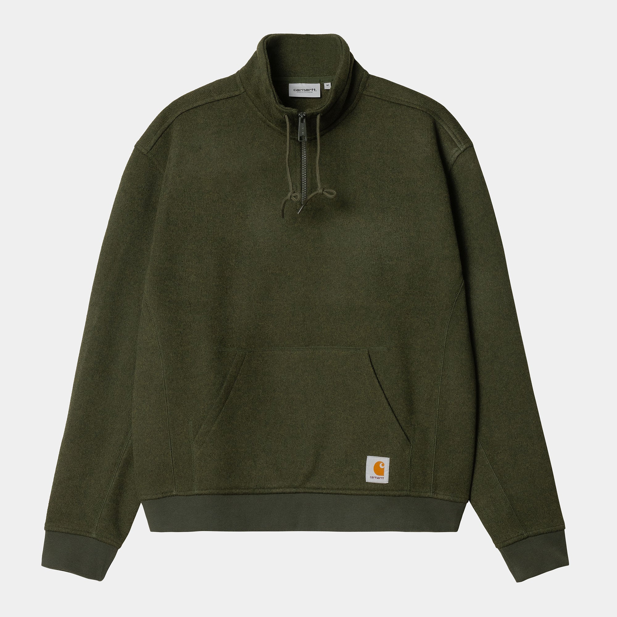 Luther Half Zip Sweat tarragon heather