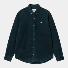 L/S Madison Cord Shirt duck blue/wax