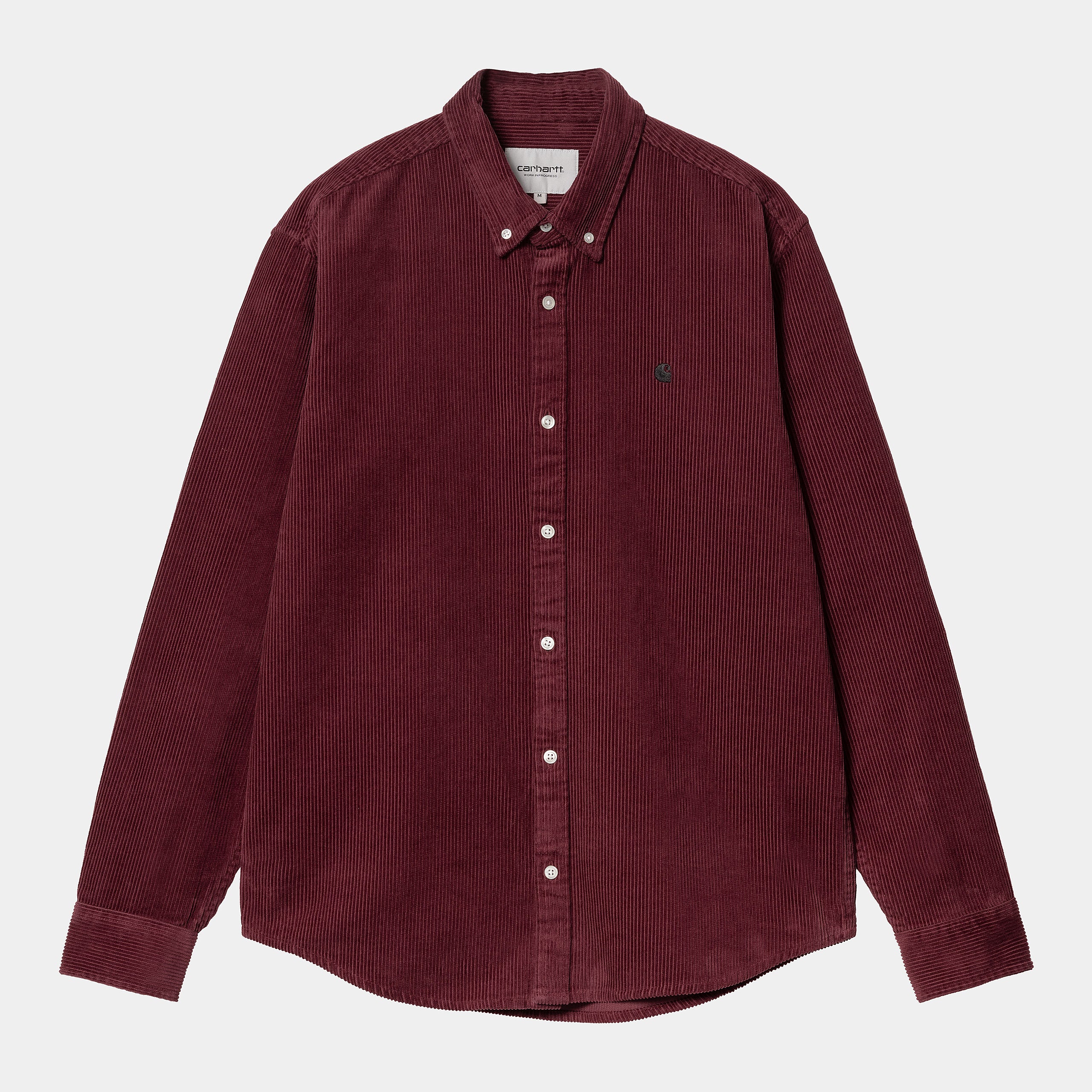 L/S Madison Cord Shirt malbec/black