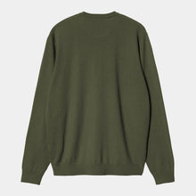 Madison Lambswool Sweater tarragon/black