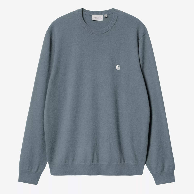 Madison Sweater velvet blue/white Carhartt WIP