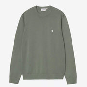 Madison Sweater velvet green/white Carhartt WIP