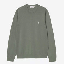 Madison Sweater velvet green/white Carhartt WIP