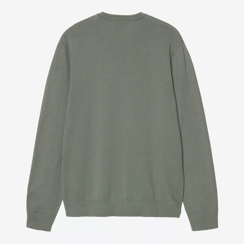 Madison Sweater velvet green/white Carhartt WIP