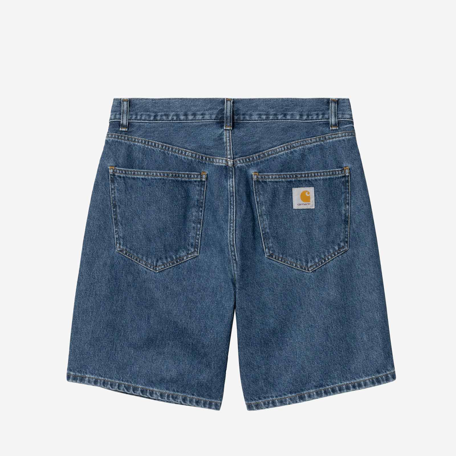 Nolan Short blue heavy stone wash Carhartt WIP