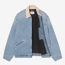 OG Detroit Jacket blue/dusty h brown burst washed Carhartt WIP