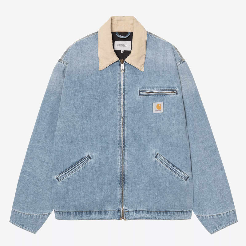 OG Detroit Jacket blue/dusty h brown burst washed Carhartt WIP