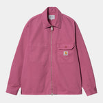 Rainer Shirt Jacket magenta garment dyed