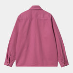Rainer Shirt Jacket magenta garment dyed