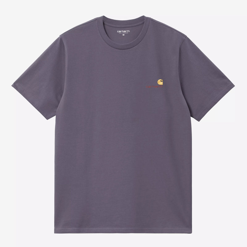 S/S American Script T-Shirt shady purple Carhartt WIP