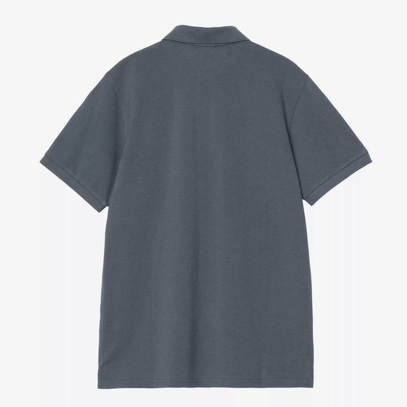 S/S Chase Pique Polo cozy blue/gold Carhartt WIP