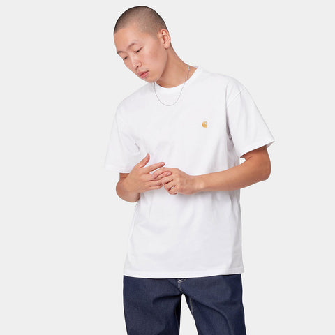 S/S Chase T-Shirt white/gold