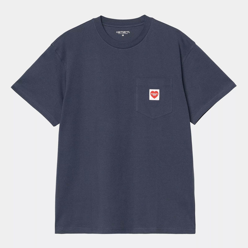 S/S Pocket Heart T-Shirt blue