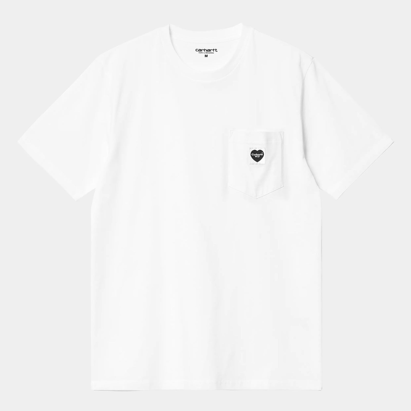 S/S Pocket Heart T-Shirt white/black