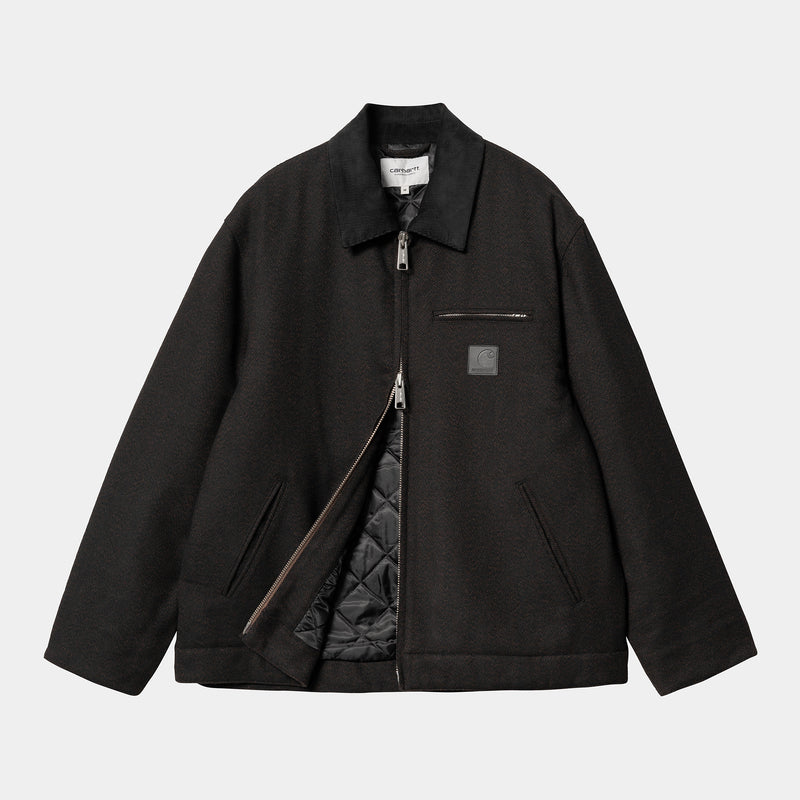 Truman Herringbone Coat black