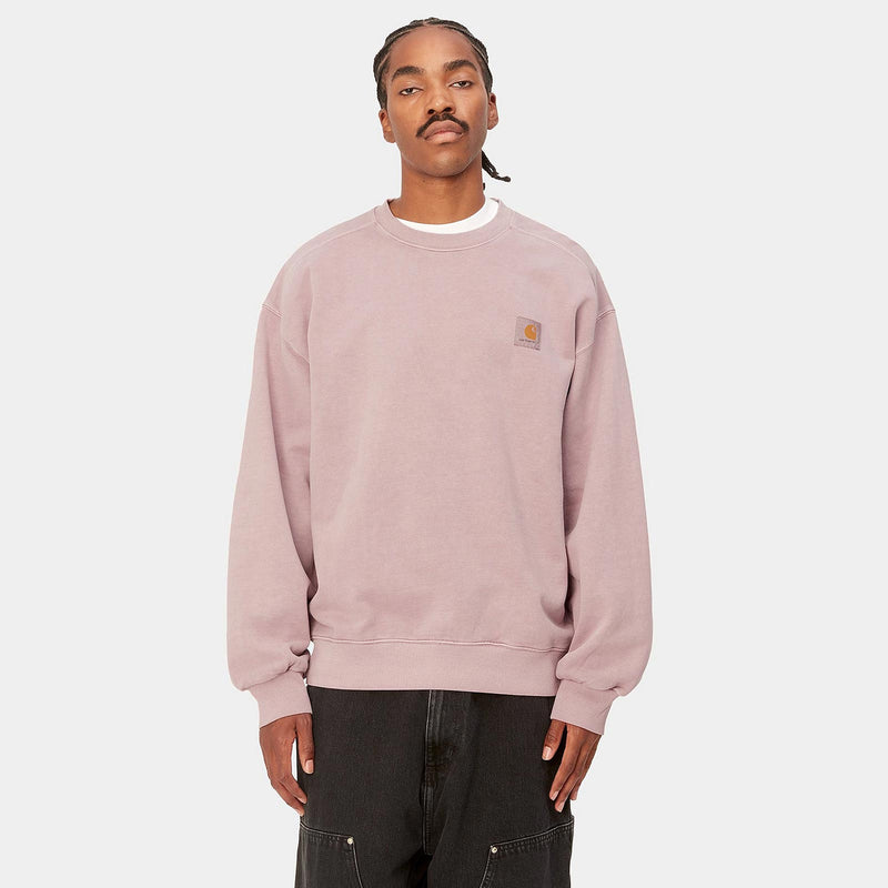 Vista Sweat glassy pink garment dyed