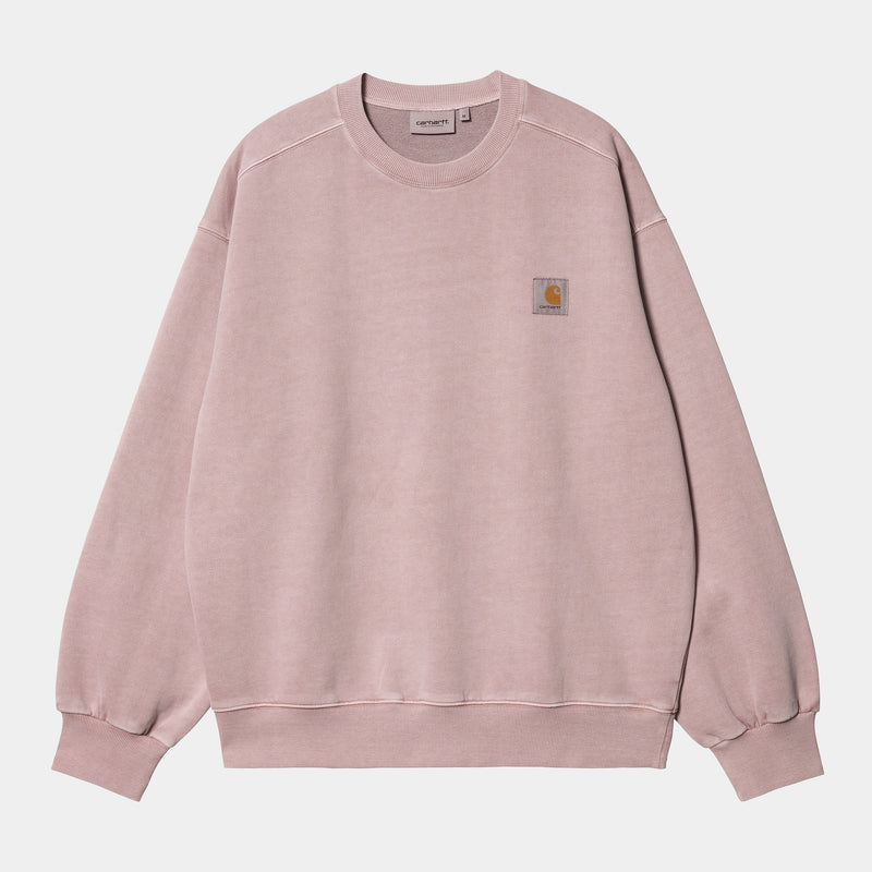 Vista Sweat glassy pink garment dyed