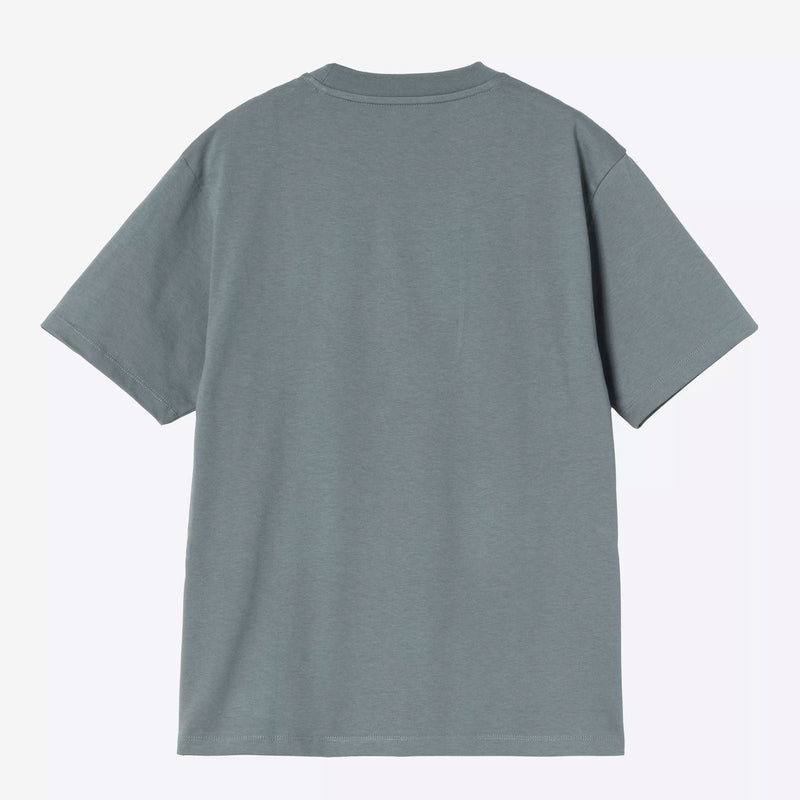 W' S/S Pocket Heart T-Shirt cozy blue/red Carhartt WIP