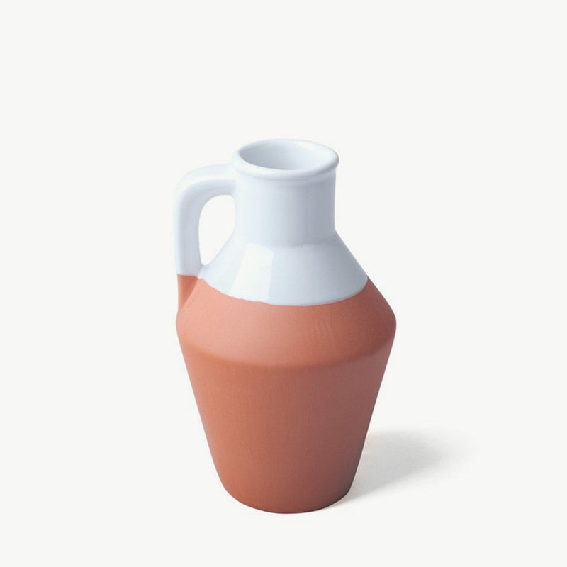 Clay Vase white glazed Casa Atlântica
