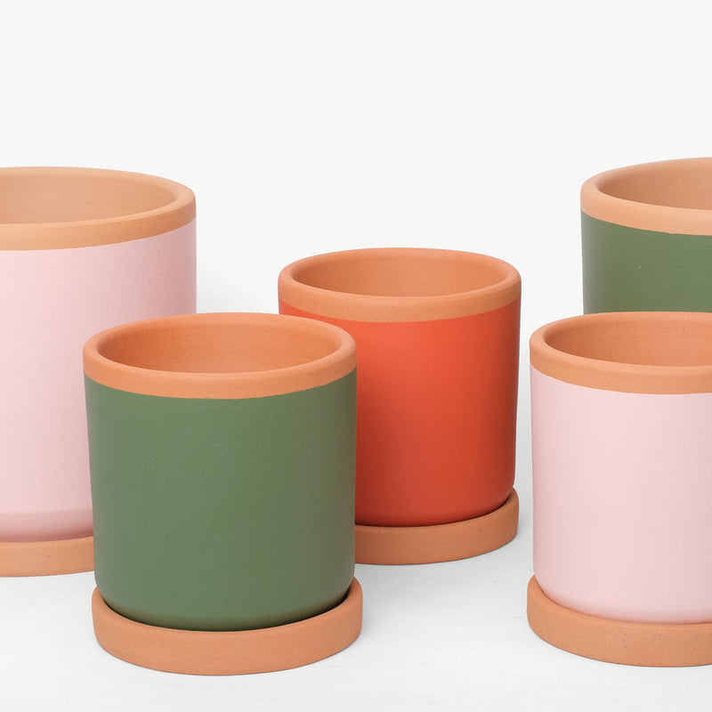 Plain Clay Planter various colours Casa Atlântica