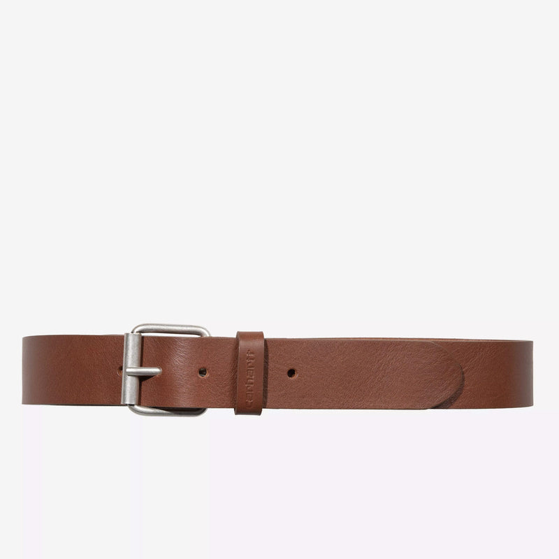 Script Belt Leather cognac/silver Carhartt WIP