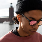 Alva Sunglasses black/pink mirrow