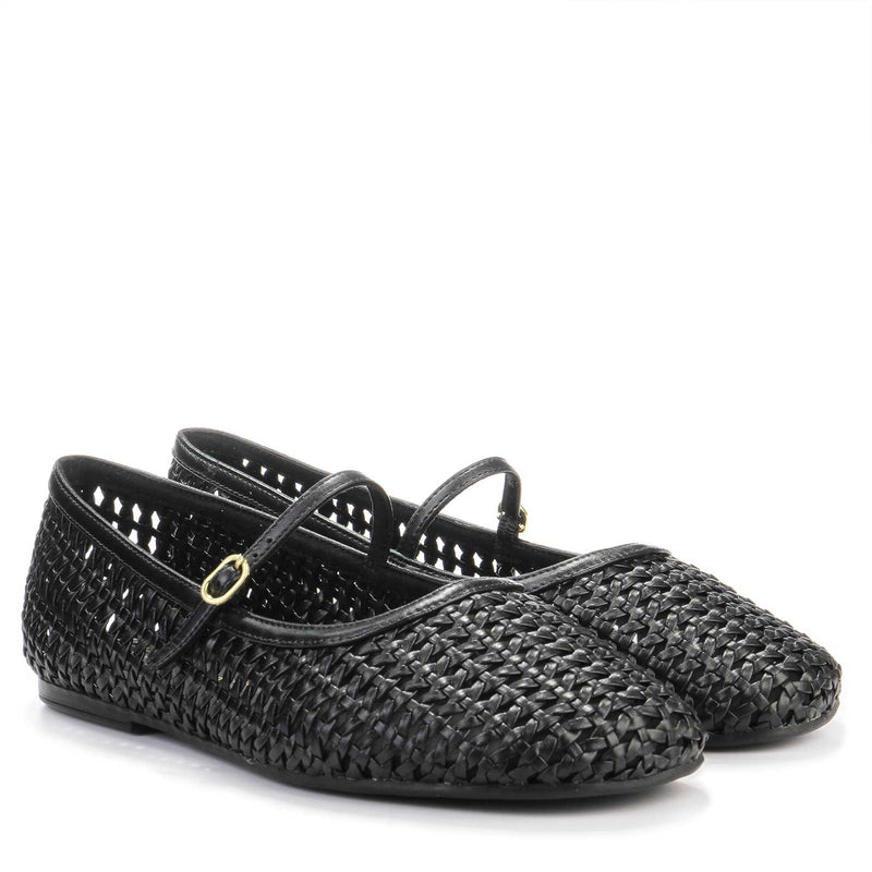 Livia Sky black weave Clarks Originals