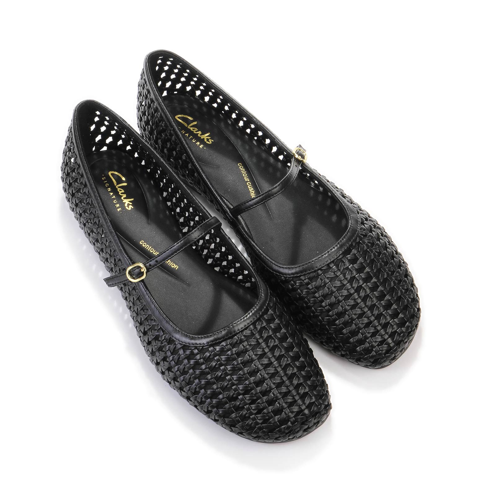 Livia Sky black weave Clarks Originals