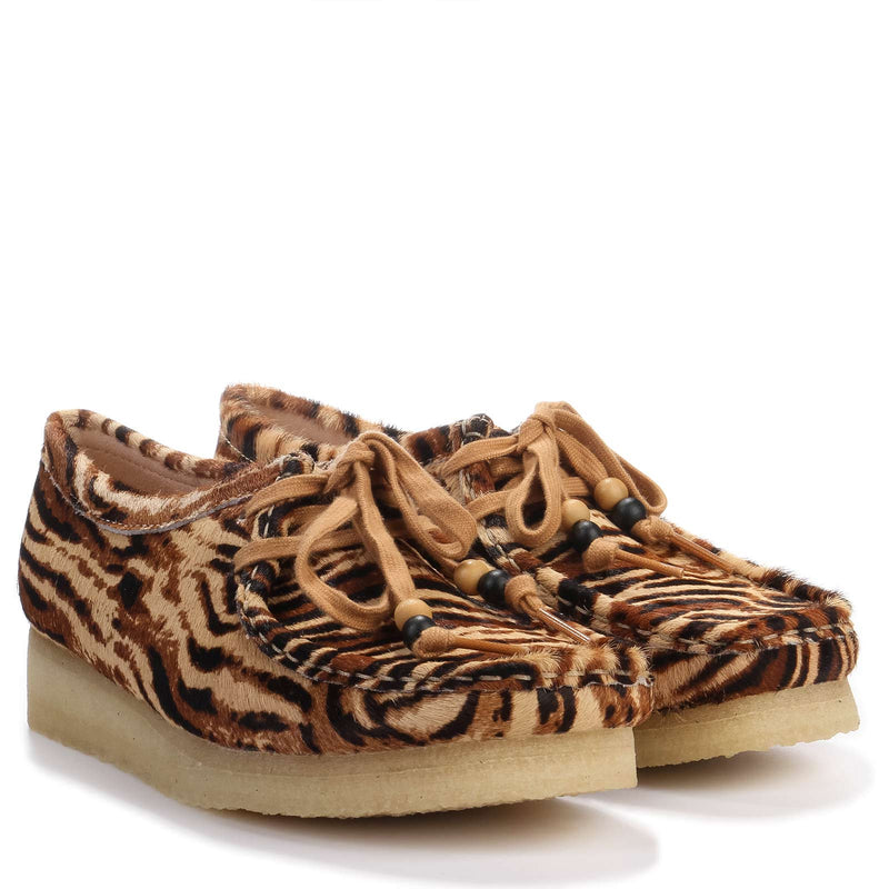Wallabee W Suede tiger print Clarks Originals