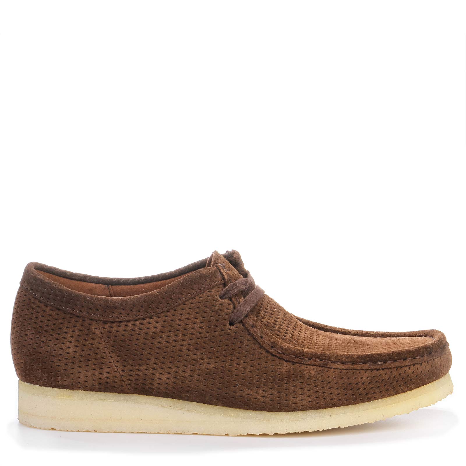 Wallabee brown perforated Clarks Originals