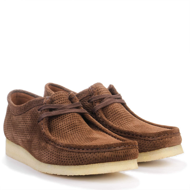 Wallabee brown perforated Clarks Originals