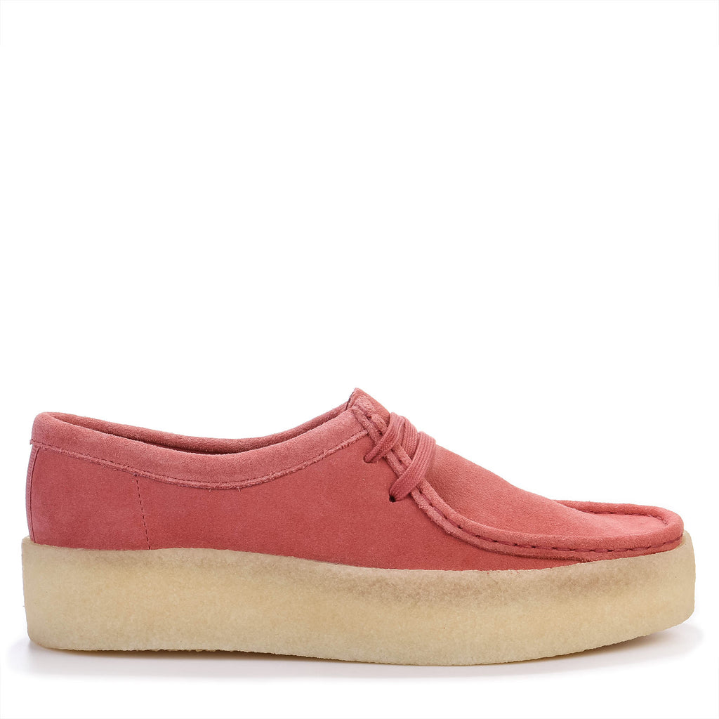 Wallabee coral suede top