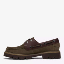 Cleyhill Boat Leather olive combination Clarks Originals