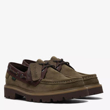 Cleyhill Boat Leather olive combination Clarks Originals