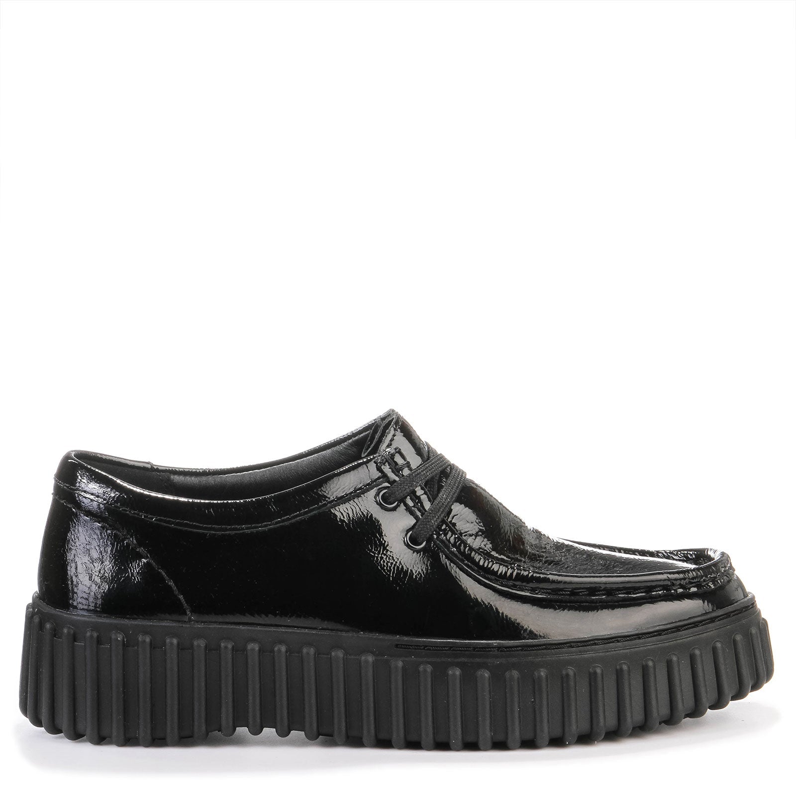 Torhill Bee black patent Clarks Originals