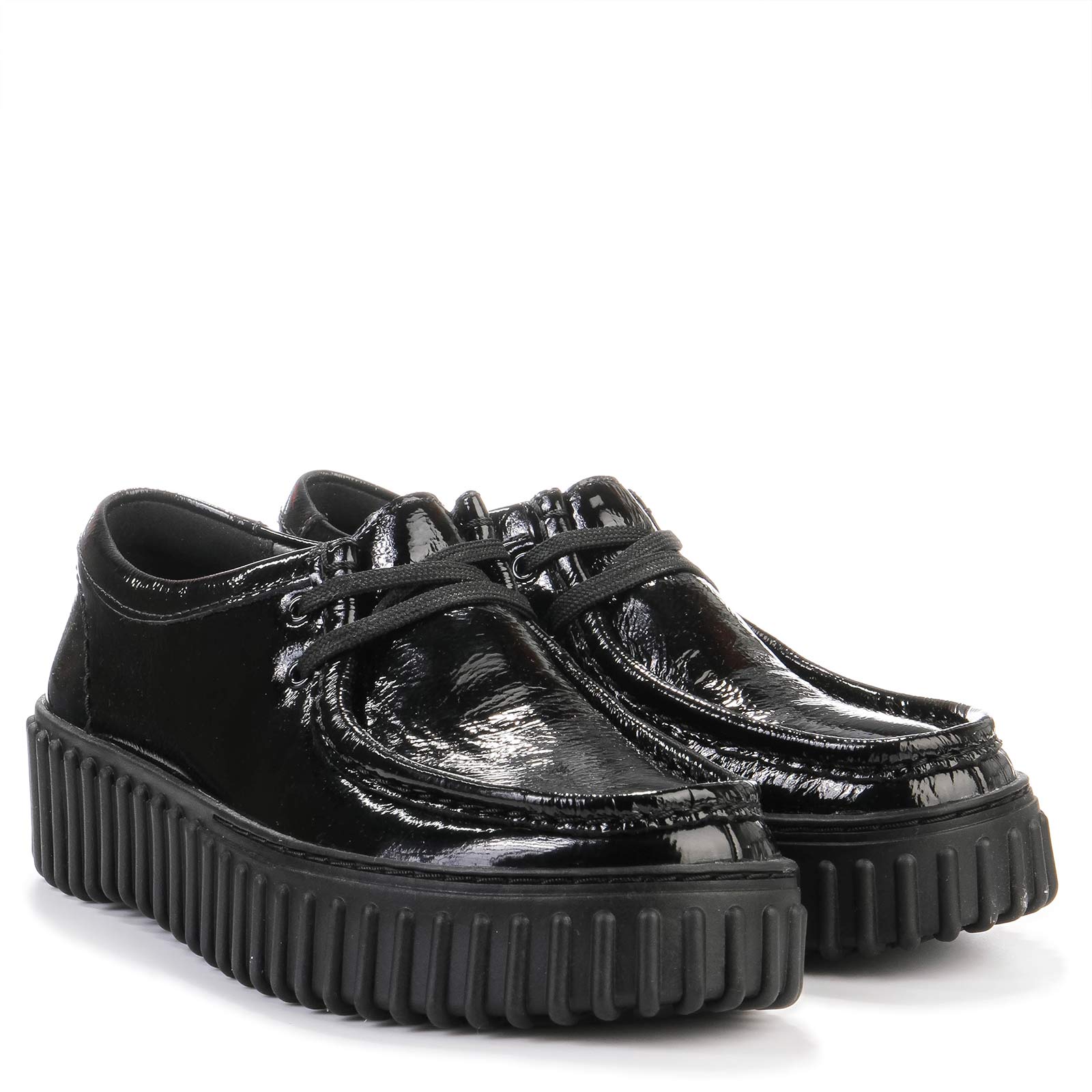 Torhill Bee black patent Clarks Originals