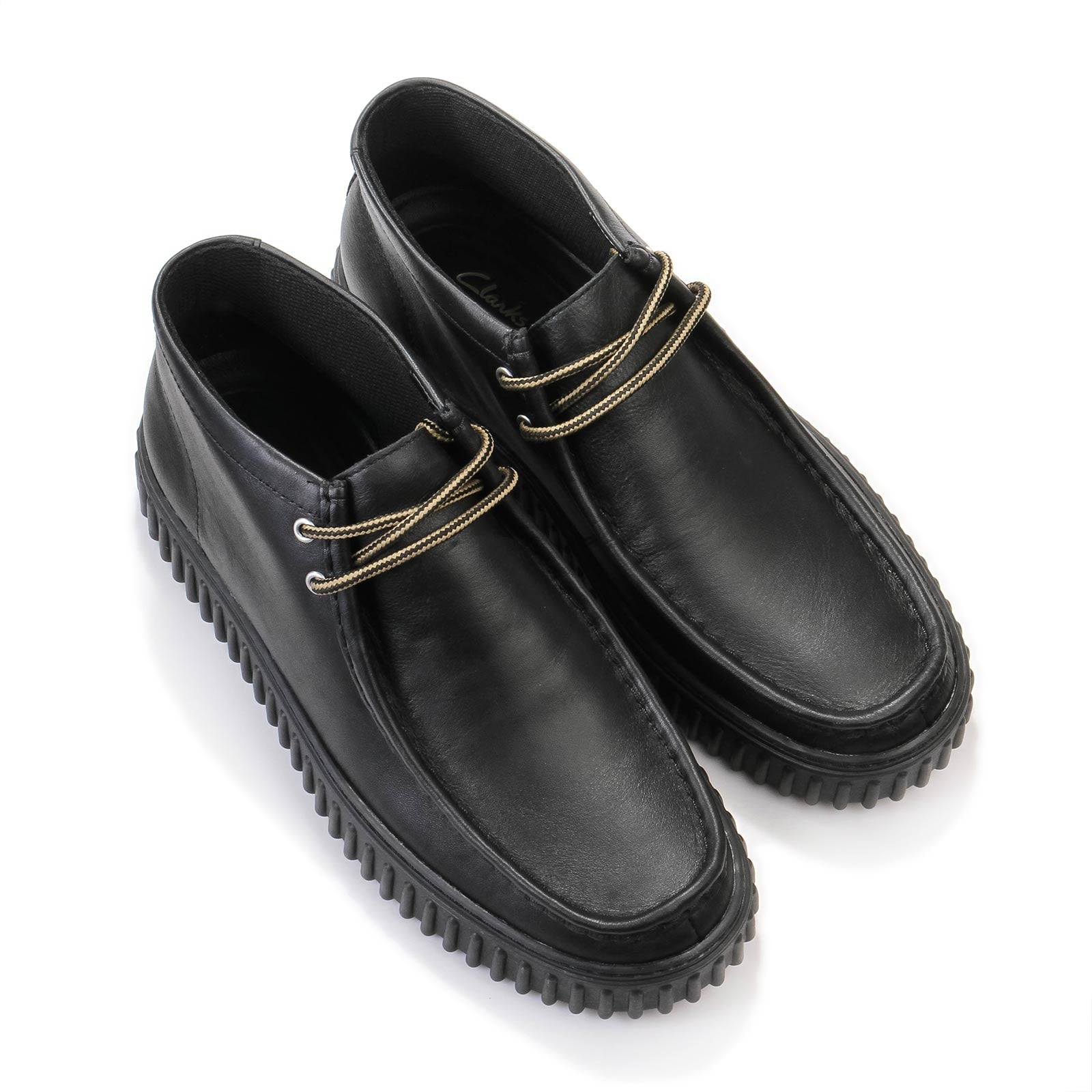 Torhill Hi black leather Clarks Originals