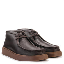 Torview Hi brown leather Clarks Originals